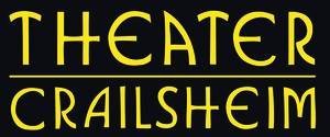 Schwarzer Hintergrund mit der gelben Schrift: Theater Crailsheim